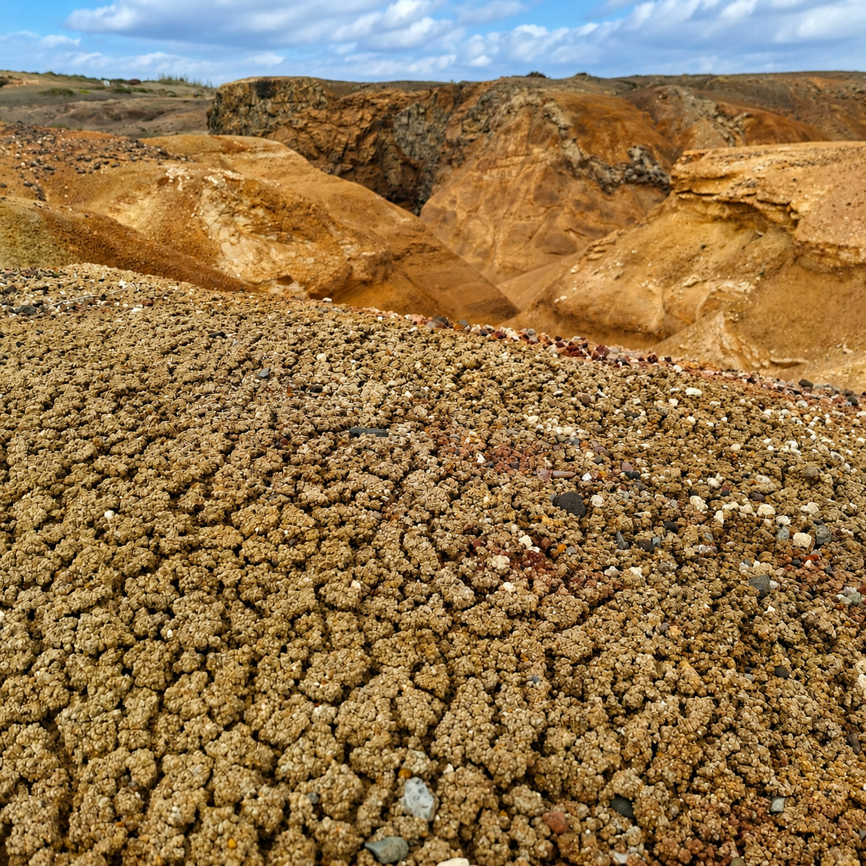 Savane des Pétrifications, paysage désertique du sud de la Martinique