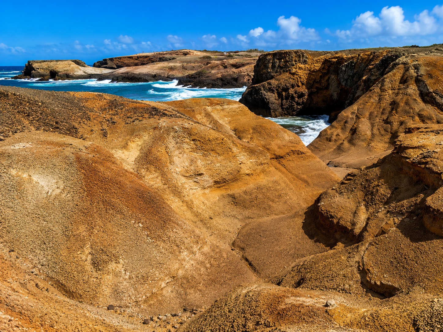 Paysage lunaire de la savane