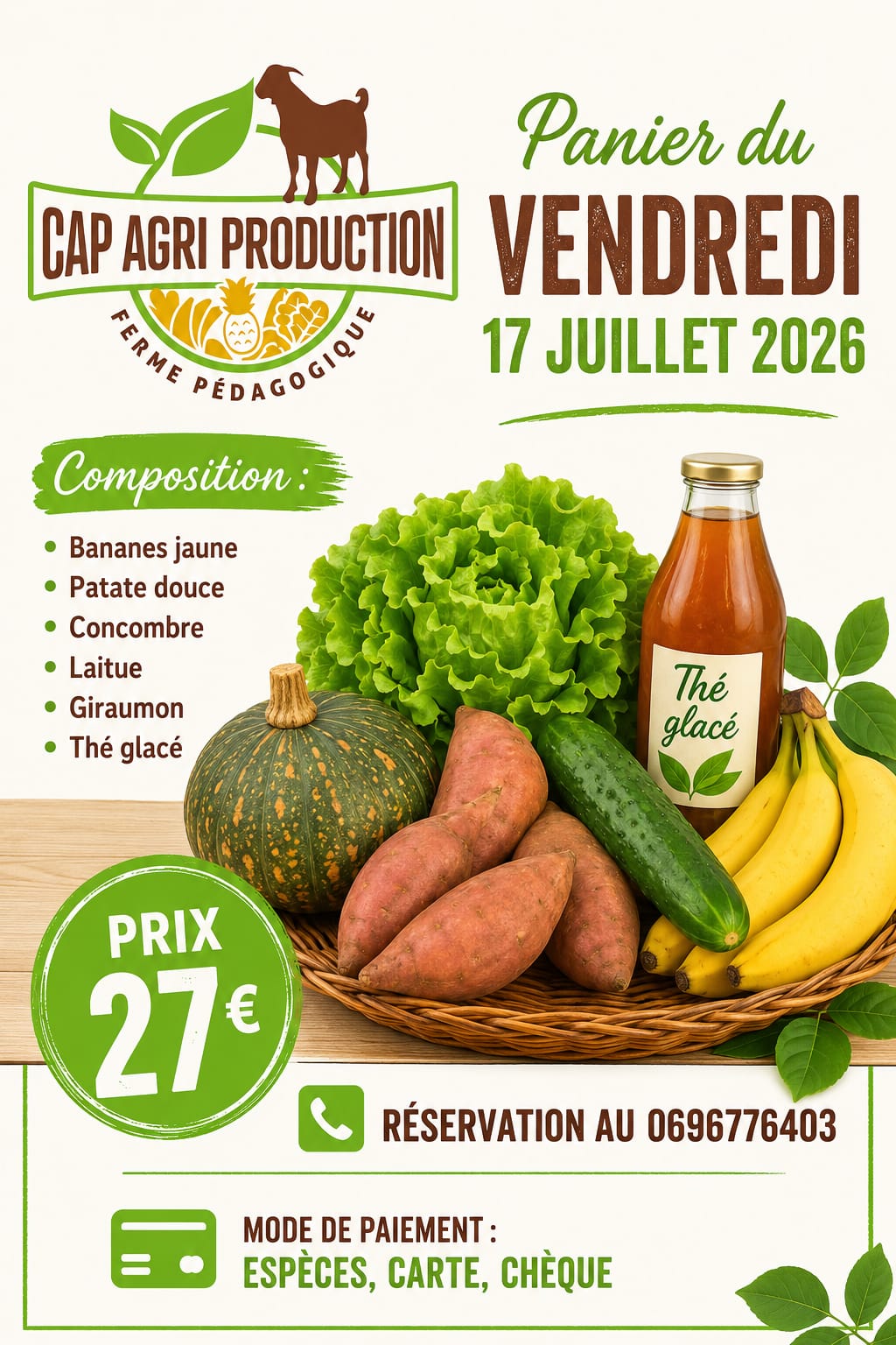 Affiche : Panier du Vendredi — Cap Agri Production